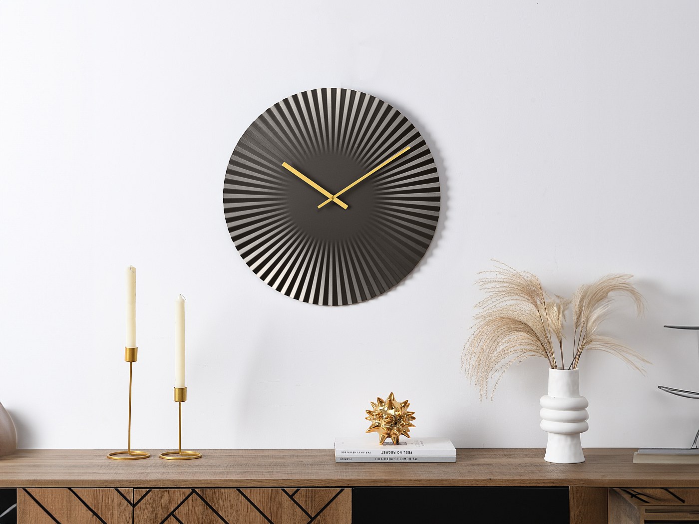 Atmosphera Wandklok Pocketwatch - D53 cm - metaal - goud metallic