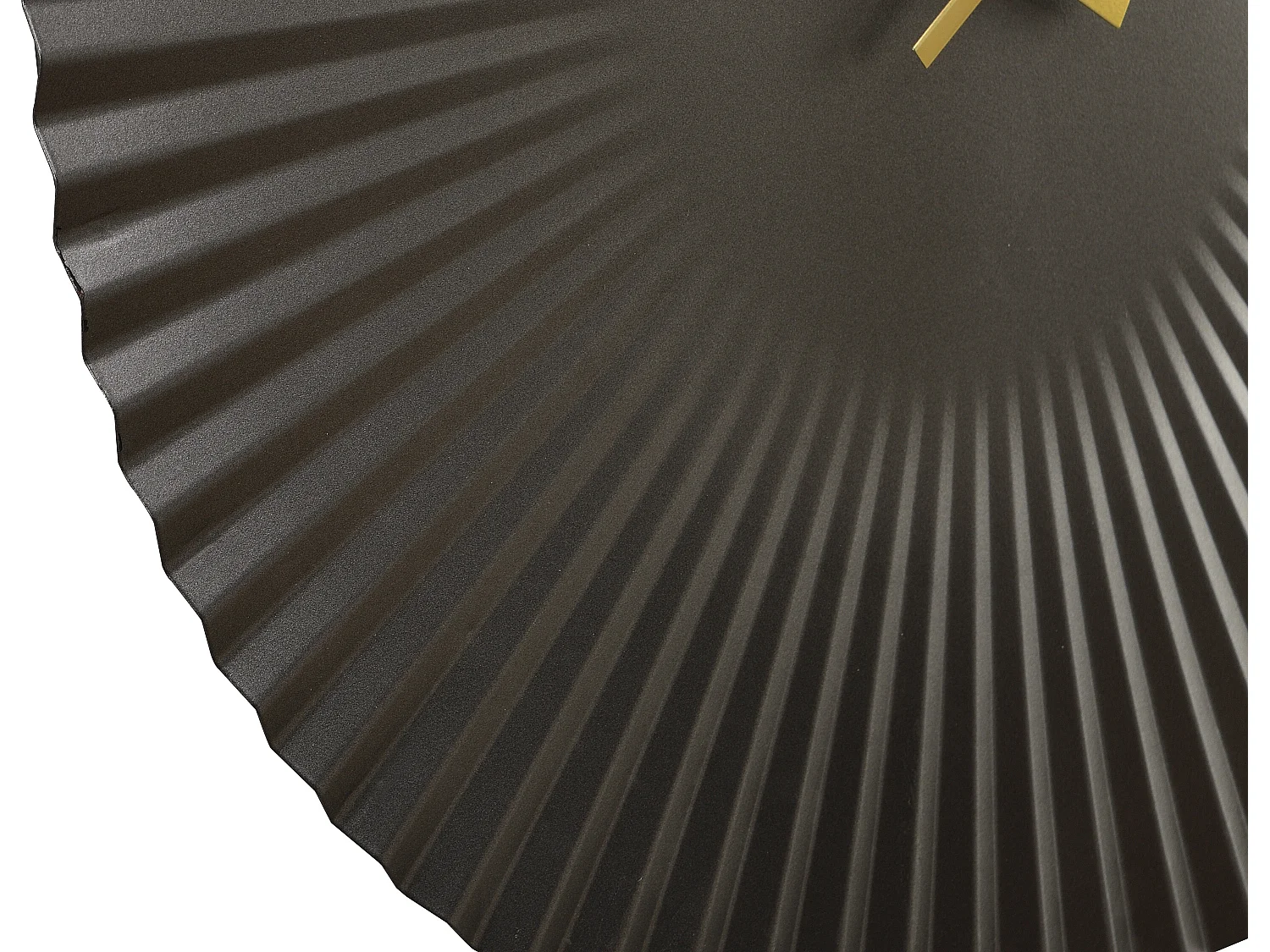 Horloge murale art déco - D. 50 cm - Métal - Gris anthracite - FELINAR