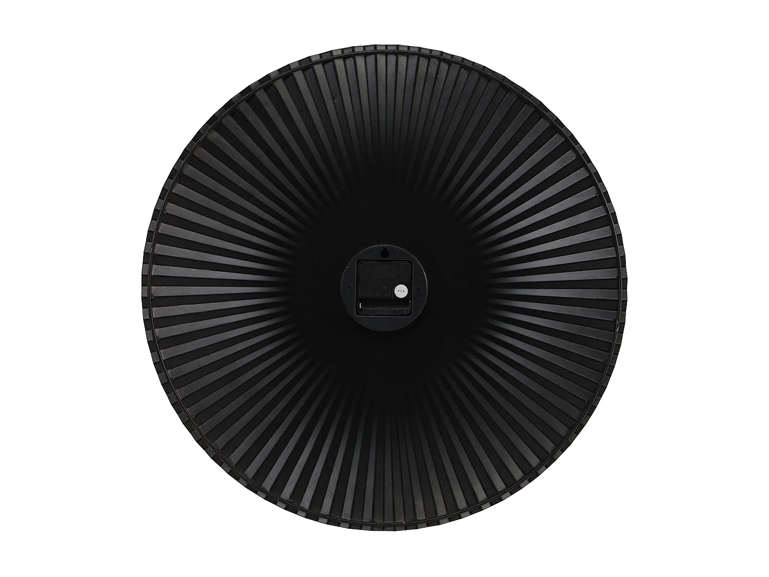 Horloge murale art déco - D. 50 cm - Métal - Gris anthracite - FELINAR