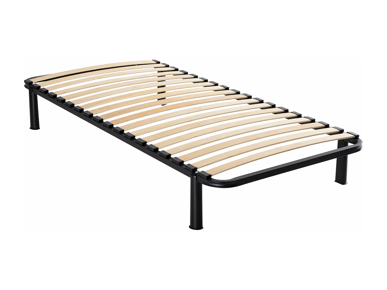 Sommier cadre à lattes métal en kit 90x190
