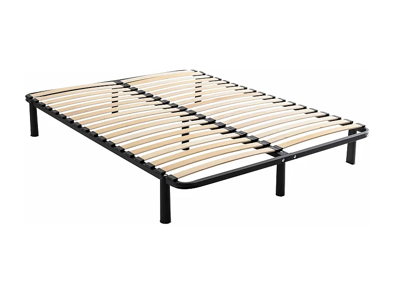 Sommier cadre à lattes métal en kit 160x200