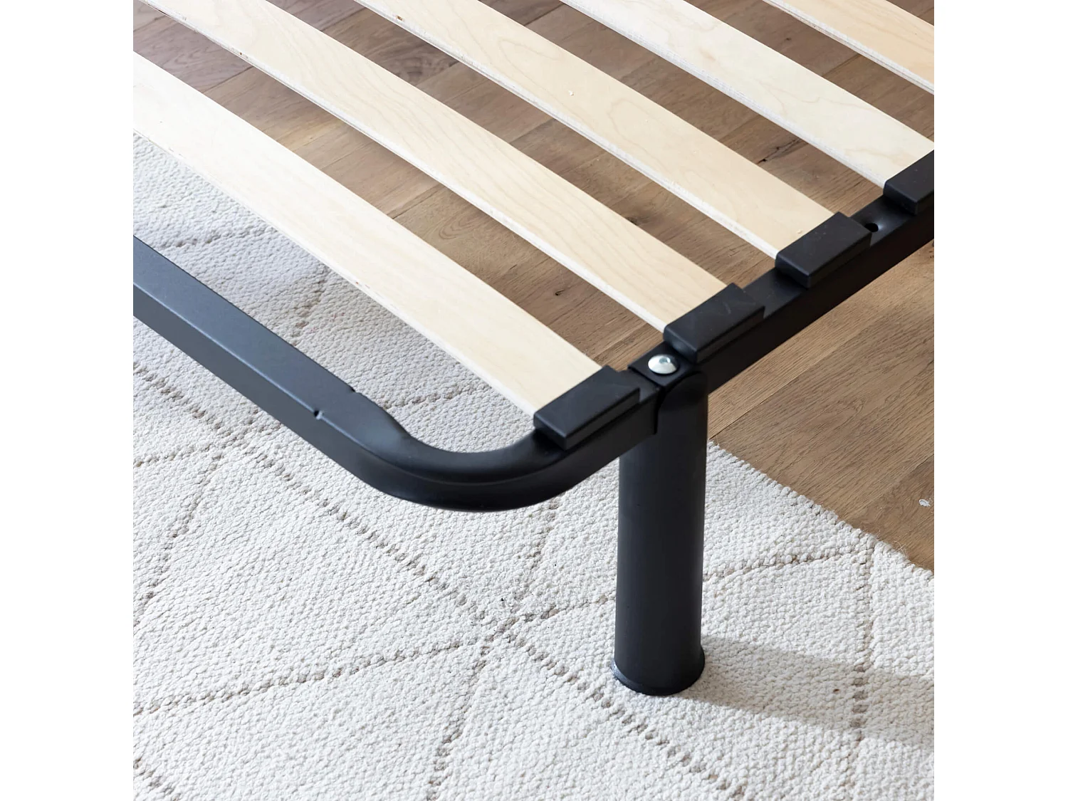 Sommier cadre à lattes métal en kit 160x200