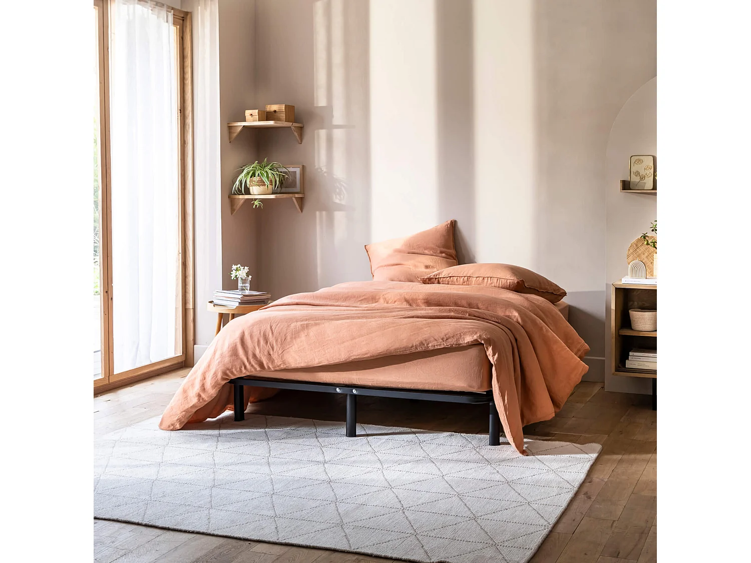 Sommier cadre à lattes métal en kit 160x200