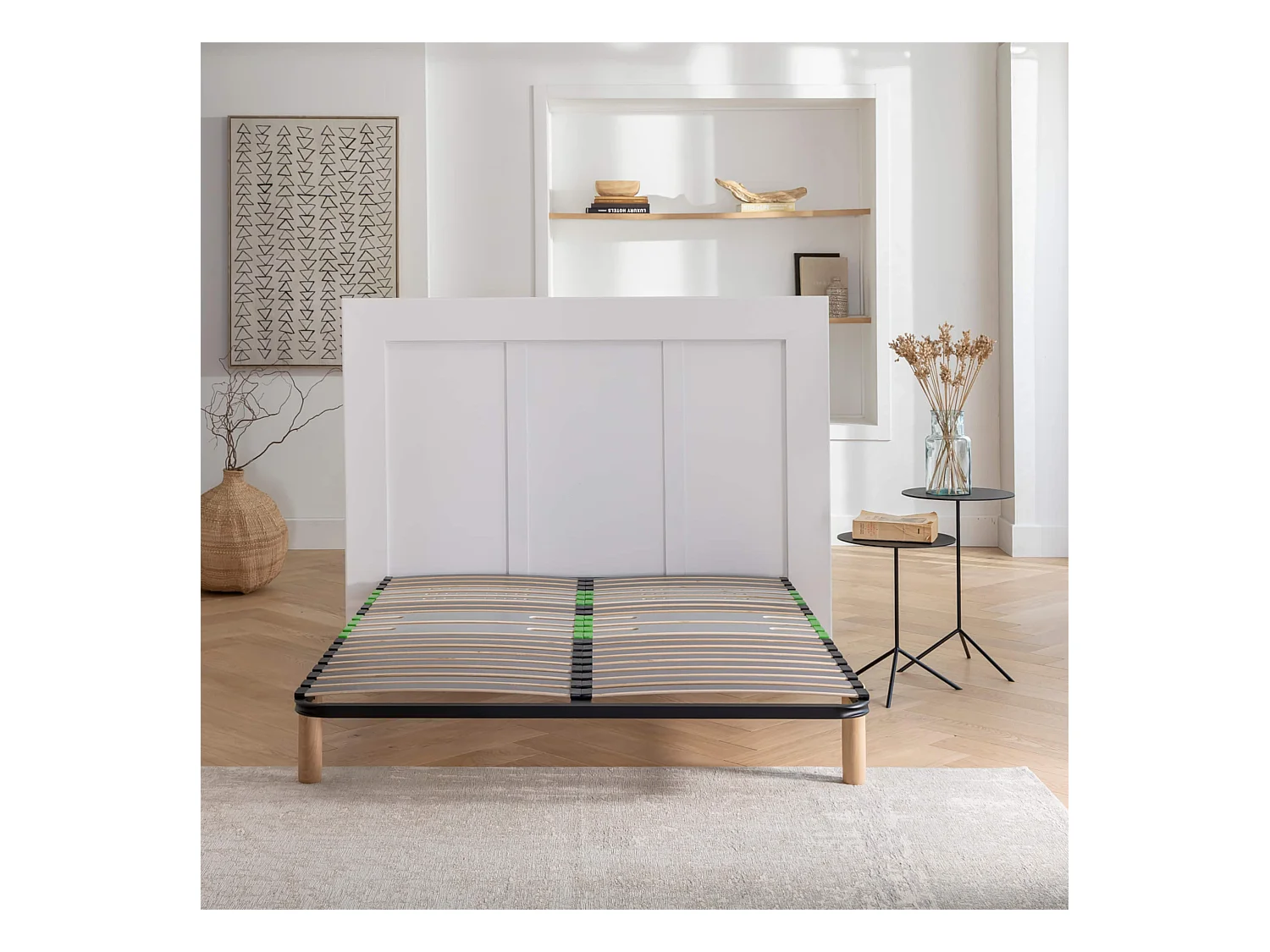 Cadre à lattes morphologique zone bassin + épaules Luxe 140x200
