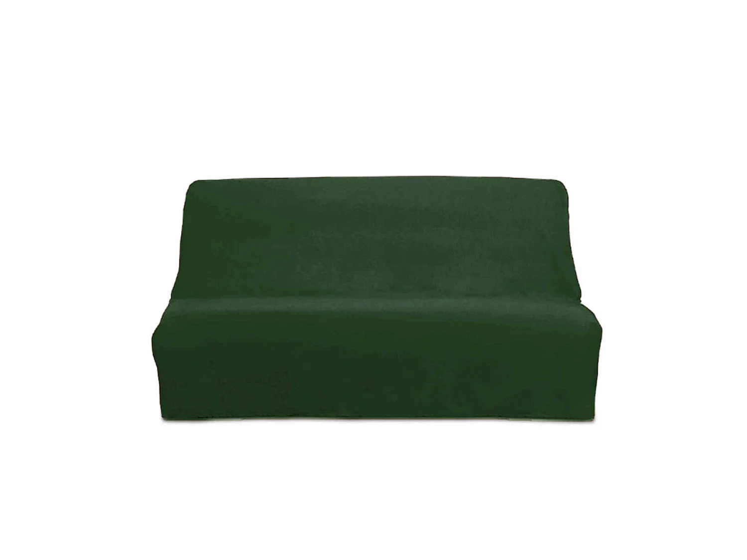 Funda sofá cama en algodón verde PANAMA