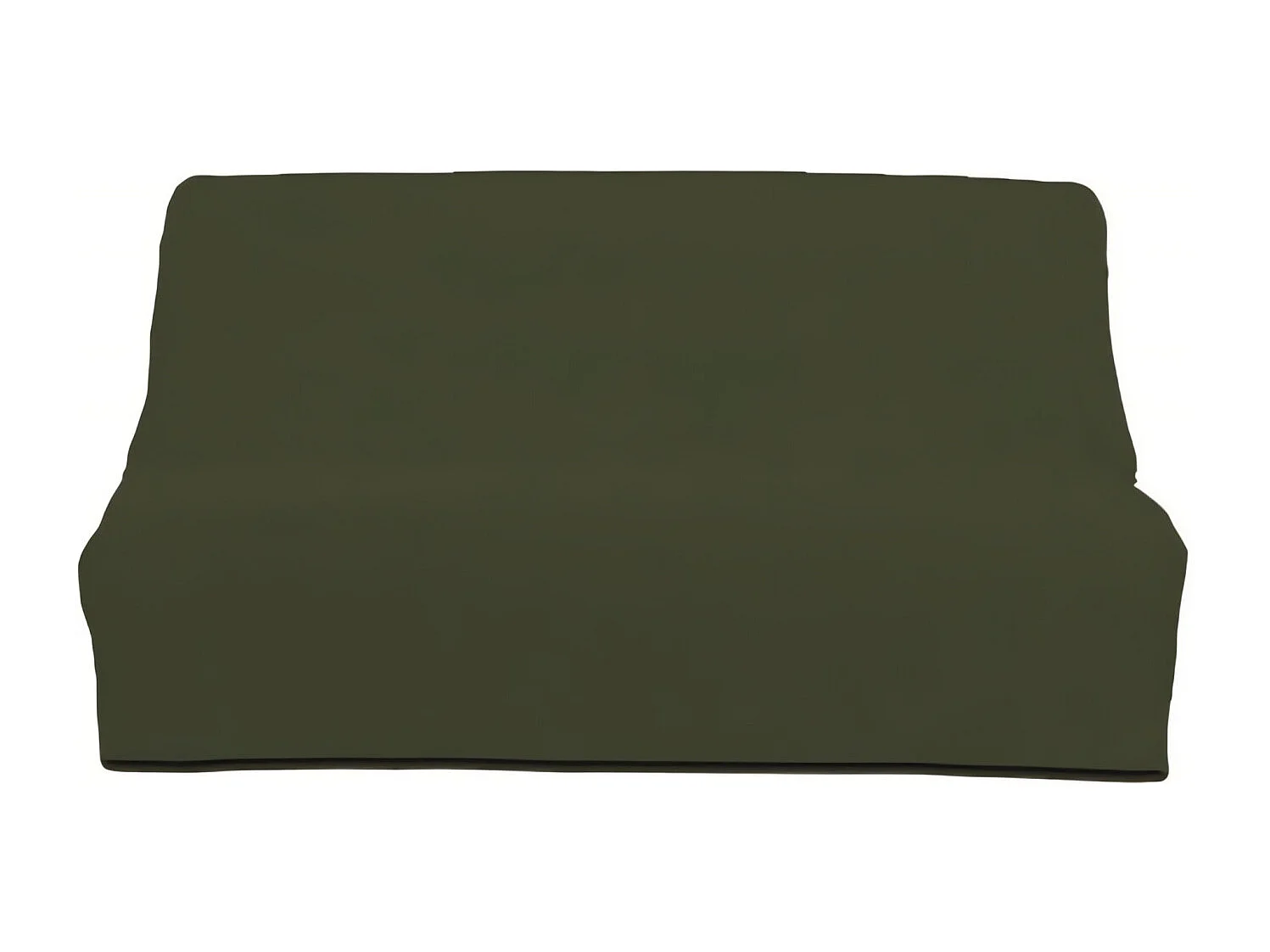 Housse de clic-clac unie 100% coton vert 140x190