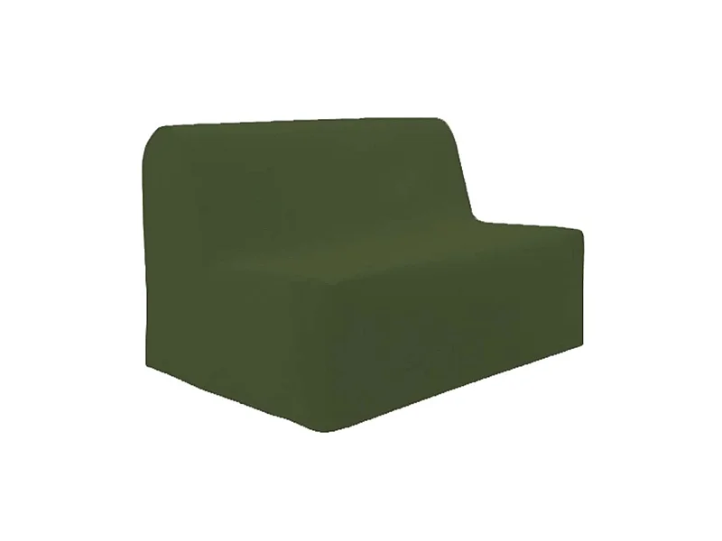 Housse de BZ unie 100% coton vert 140 cm