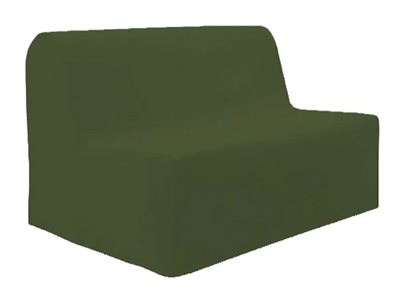 Housse de BZ unie 100% coton vert 140 cm