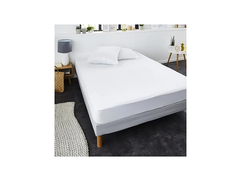 Protector de colchón de rizo SWEETNIGHT SIMON 90x190/200 cm impermeable y transpirable