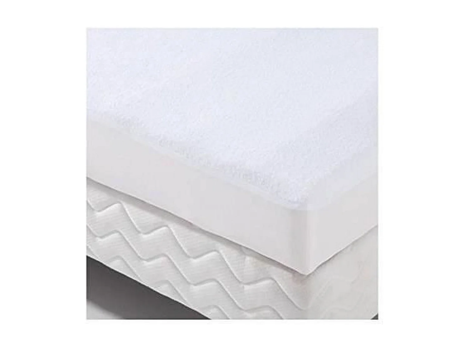 Protection literie housse imperméable Transalese éponge 100% coton 80x190 cm blanc