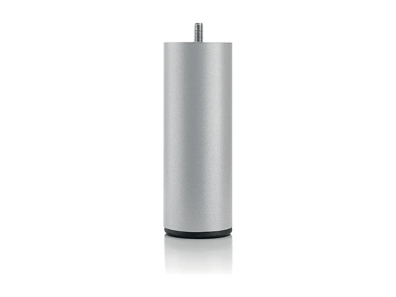 BELLECOUR LITERIE | Pied de lit cylindrique en métal Gris Hauteur 16 cm (vendu à l'unité)