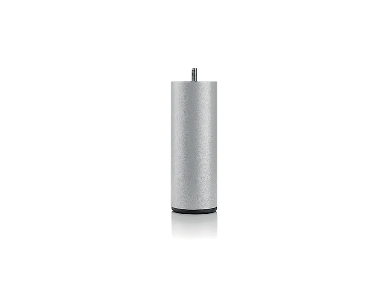 BELLECOUR LITERIE | Pied de lit cylindrique en métal Gris Hauteur 16 cm (vendu à l'unité)