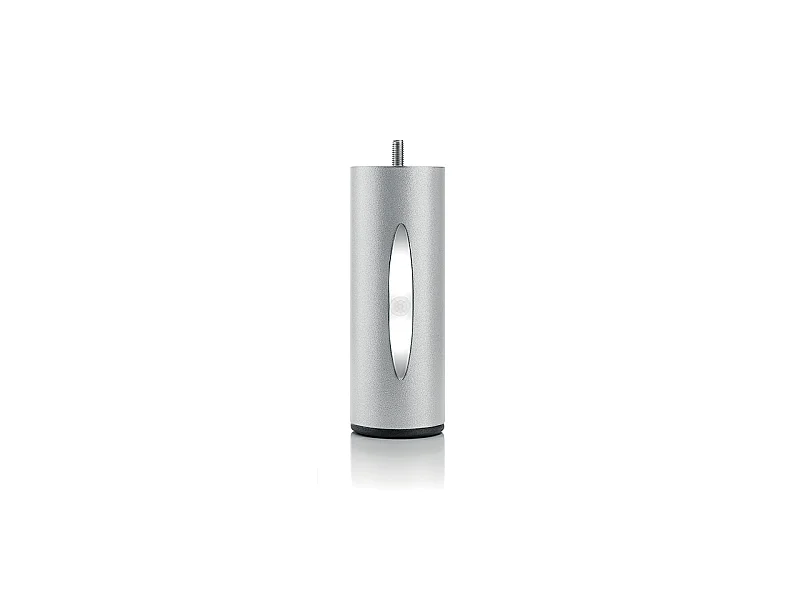 BELLECOUR LITERIE | Pied de lit cylindrique lumineux Gris Hauteur 16 cm (vendu à l'unité)