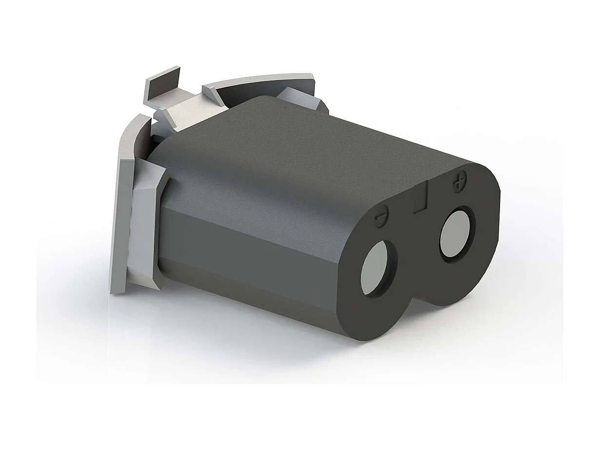 BELLECOUR LITERIE | Jeu de pieds de lit cylindriques (2 lumineux + 2 métal Gris)