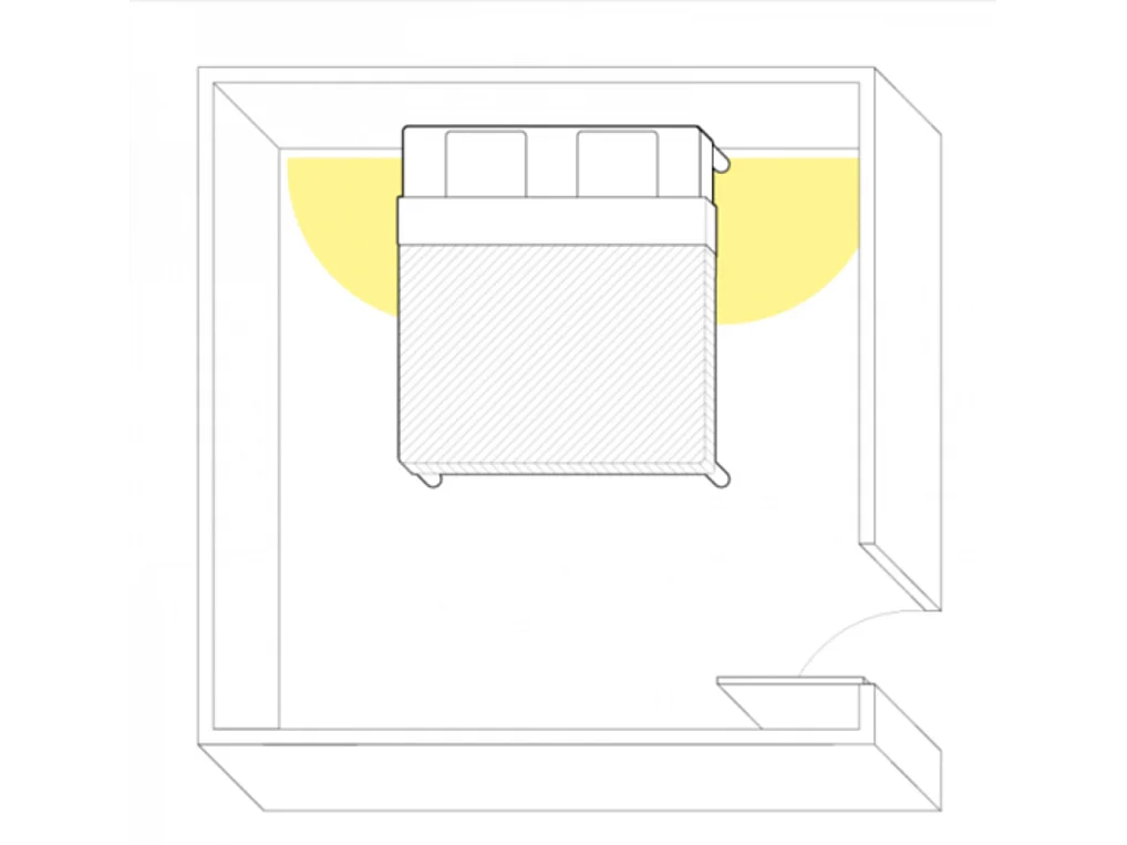 BELLECOUR LITERIE | Jeu de pieds de lit cylindriques (2 lumineux + 2 métal Gris)