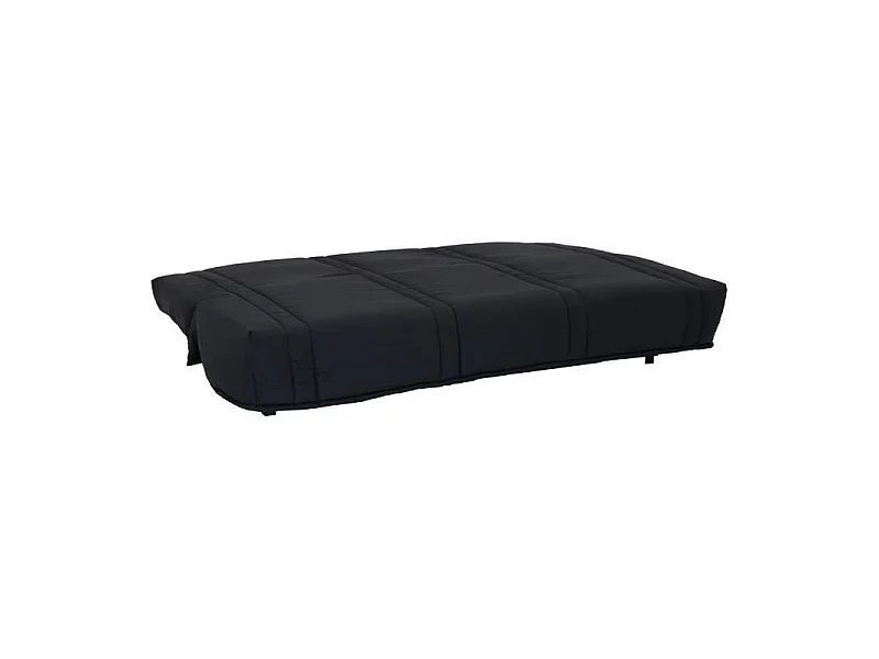 Sofá Cama Clic Clac 3 Lugares Preto Estilo Contemporâneo LENA