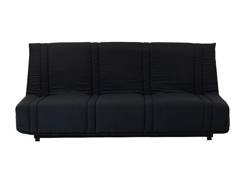 Banquette clic clac 3 places - tissu Noir - Style contemporain - L 193 x P 92 cm