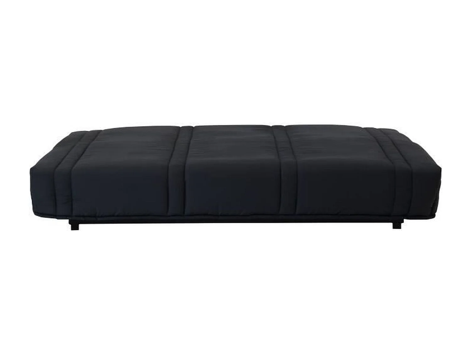 Banquette clic clac 3 places - tissu Noir - Style contemporain - L 193 x P 92 cm