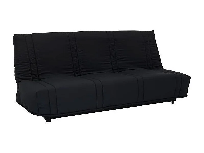 Banquette clic clac 3 places - tissu Noir - Style contemporain - L 193 x P 92 cm