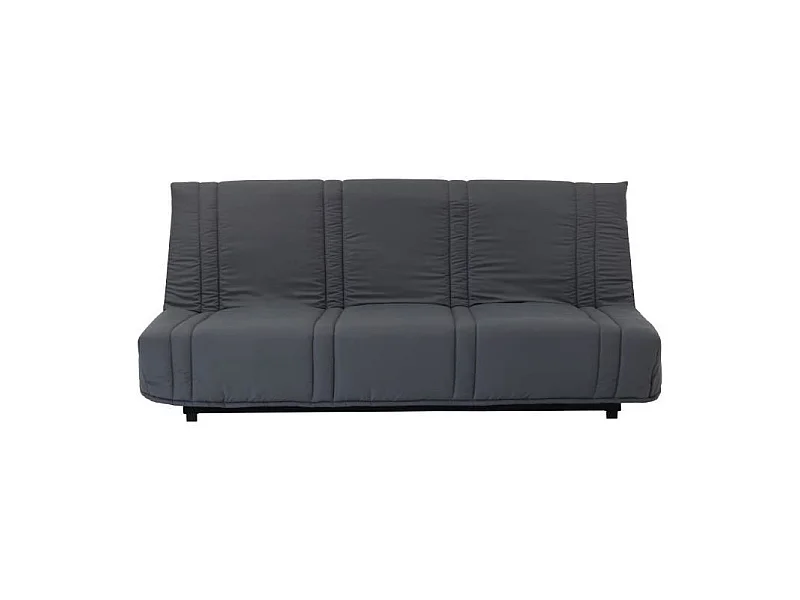 Banquette clic clac 3 places - tissu Noir - Style contemporain - L 193 x P 92 cm