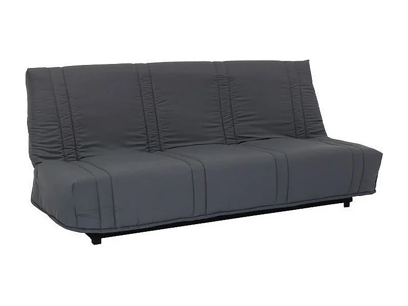 Banquette clic clac 3 places - tissu Noir - Style contemporain - L 193 x P 92 cm