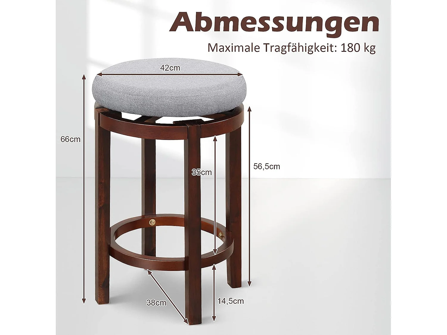 Barstühle gepolstert (2er Set)