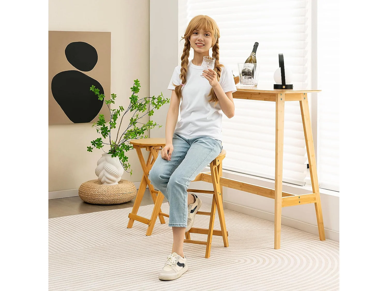 Barhocker Klappbar (2er Set)