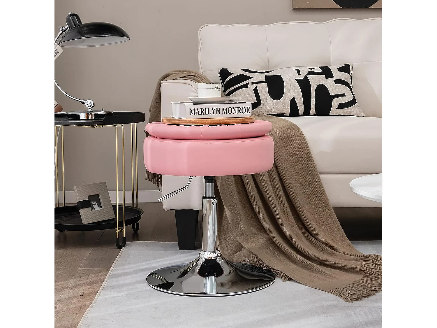 PU Drehhocker höhenverstellbar