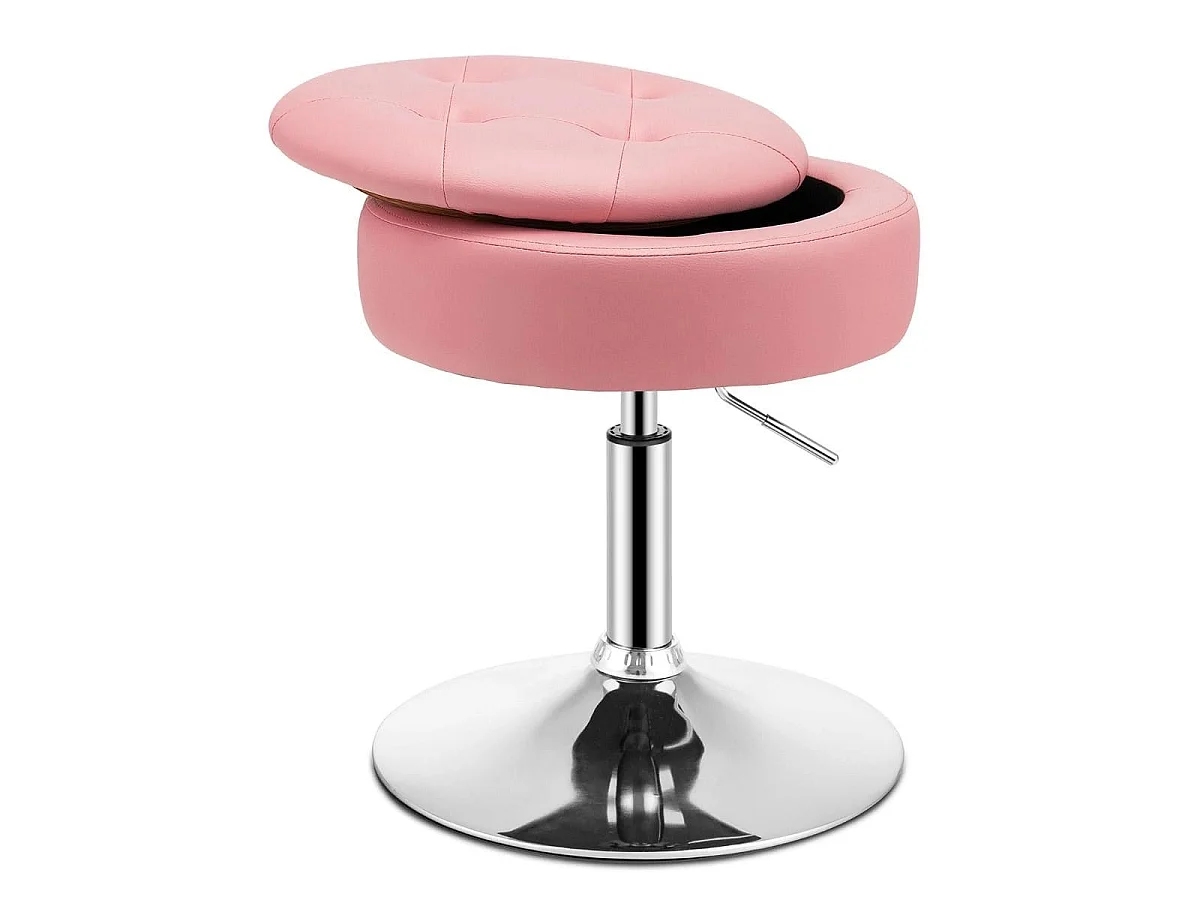 360°-Drehhocker mit Staufach