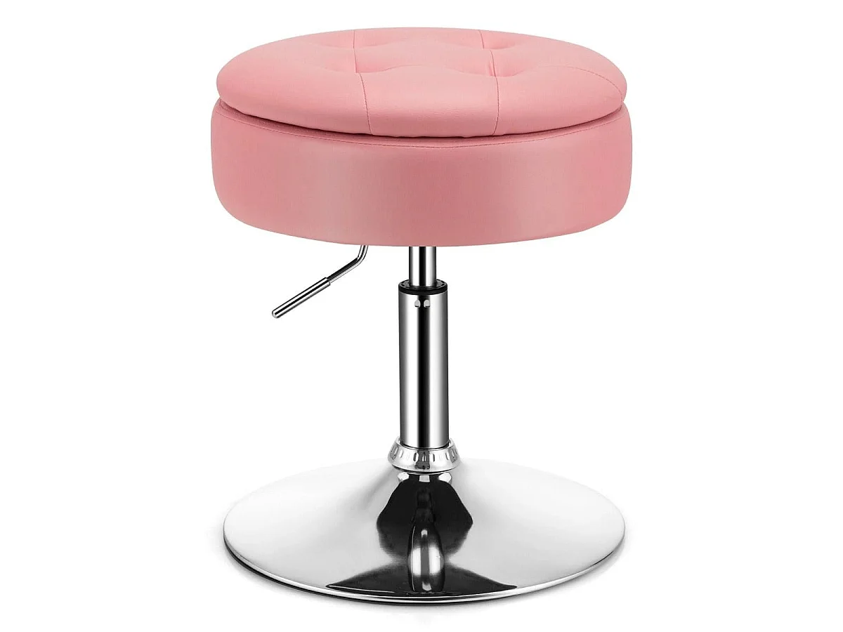 360°-Drehhocker mit Staufach