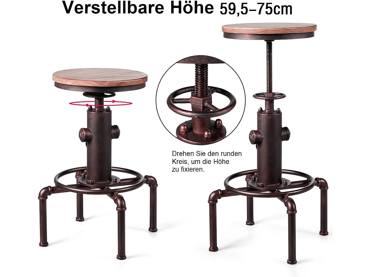 Barhocker höhenverstellbar