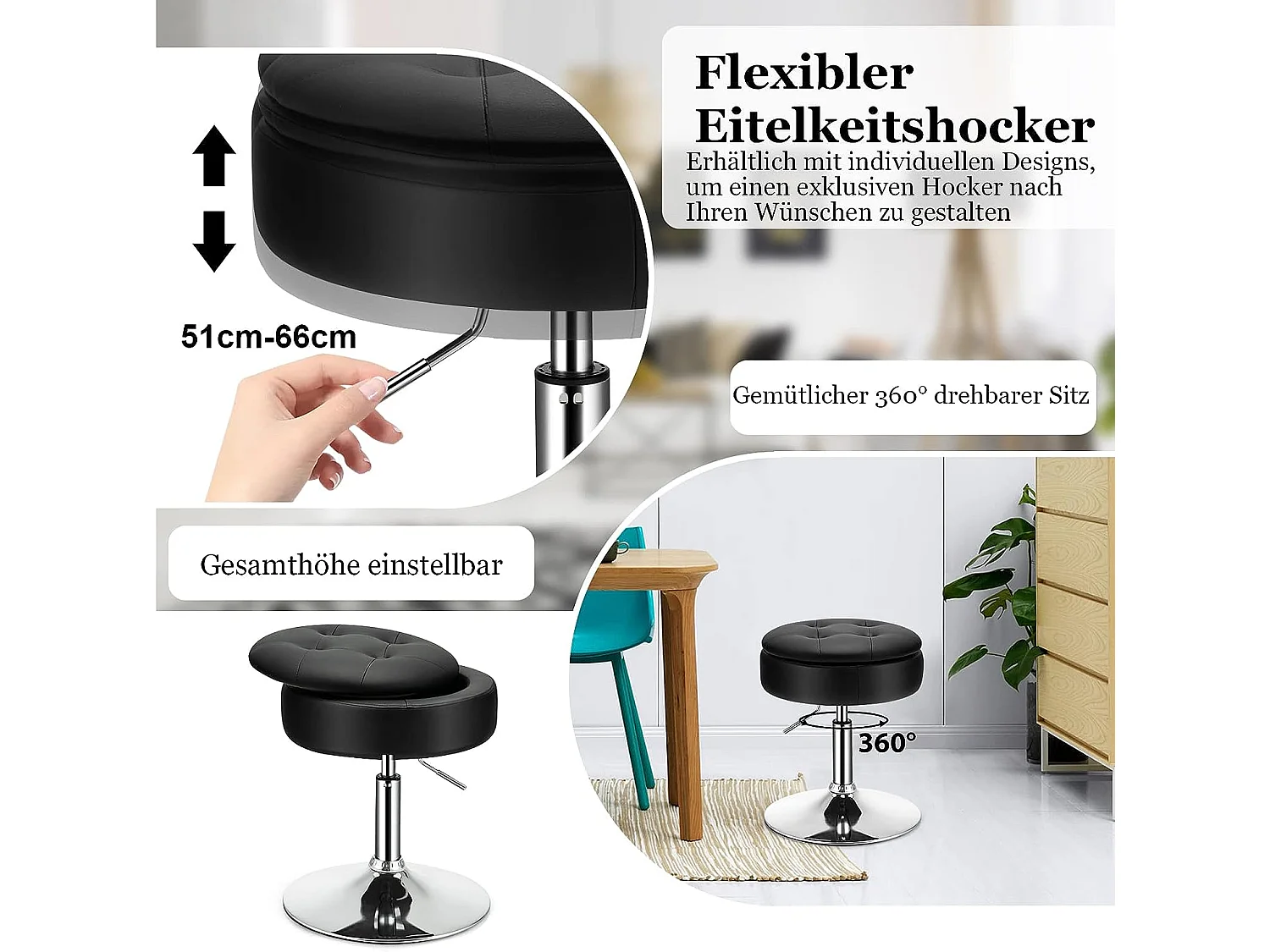 Drehhocker höhenverstellbar VH32762