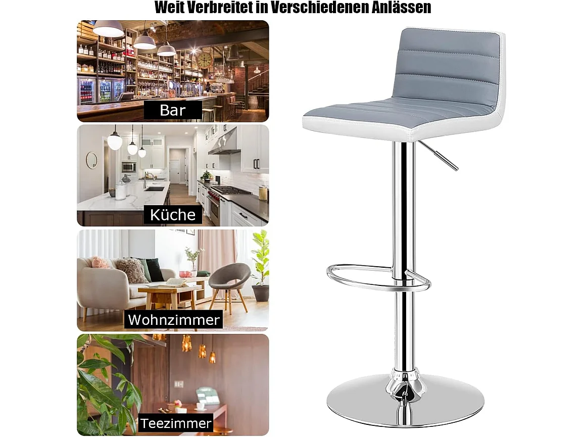 2er Set Verstellbaren Barhockern