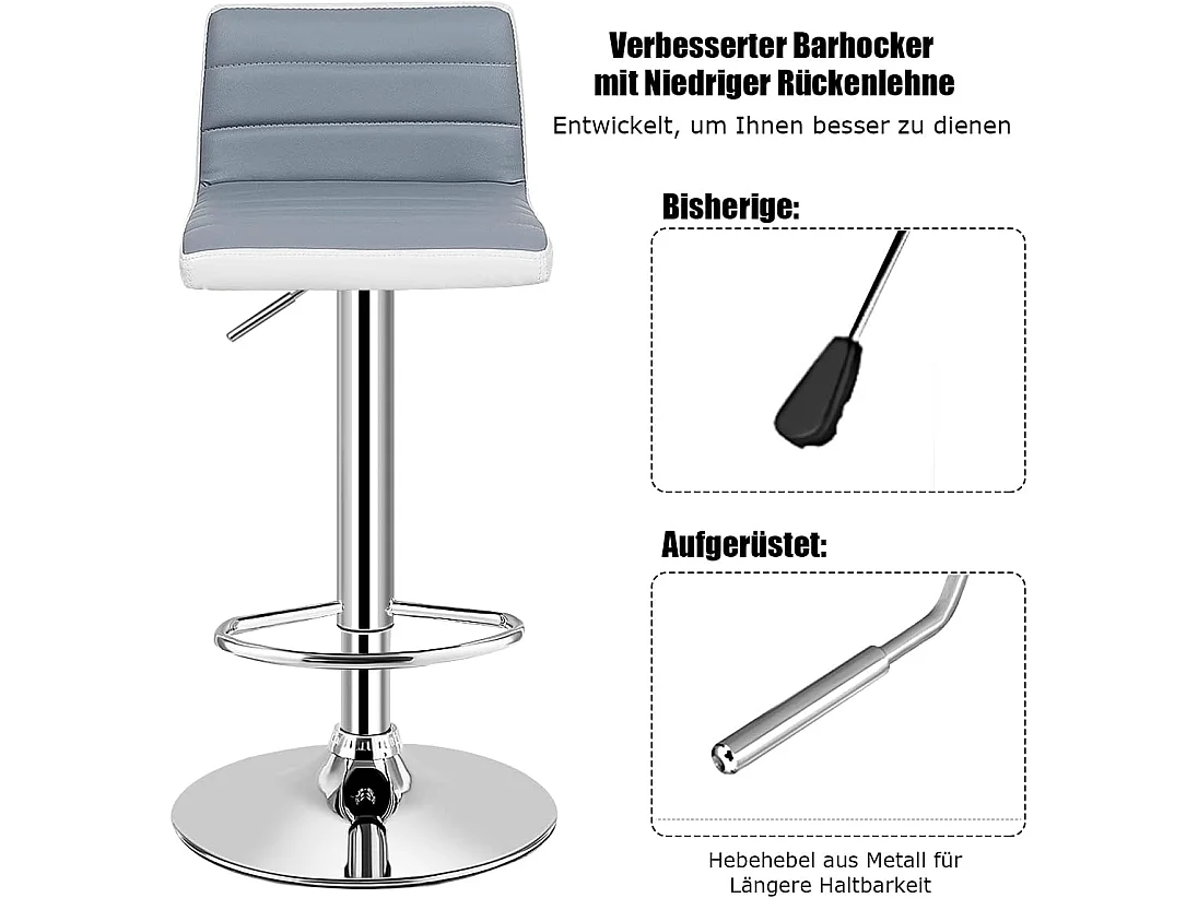 2er Set Verstellbaren Barhockern