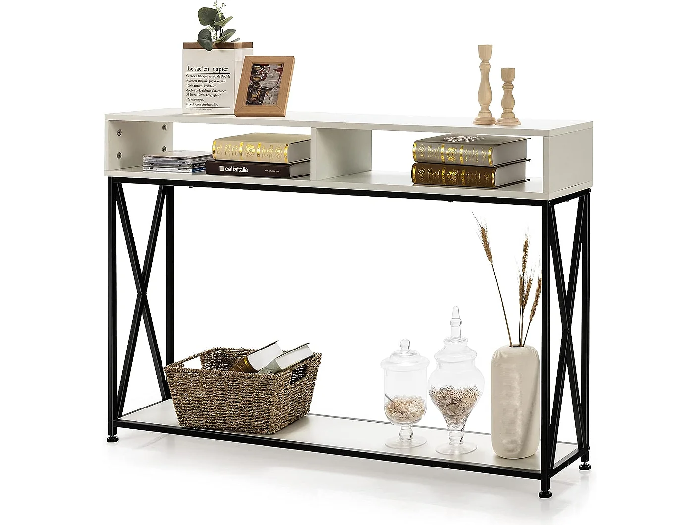 2 Ebenen Konsolentisch TH32238