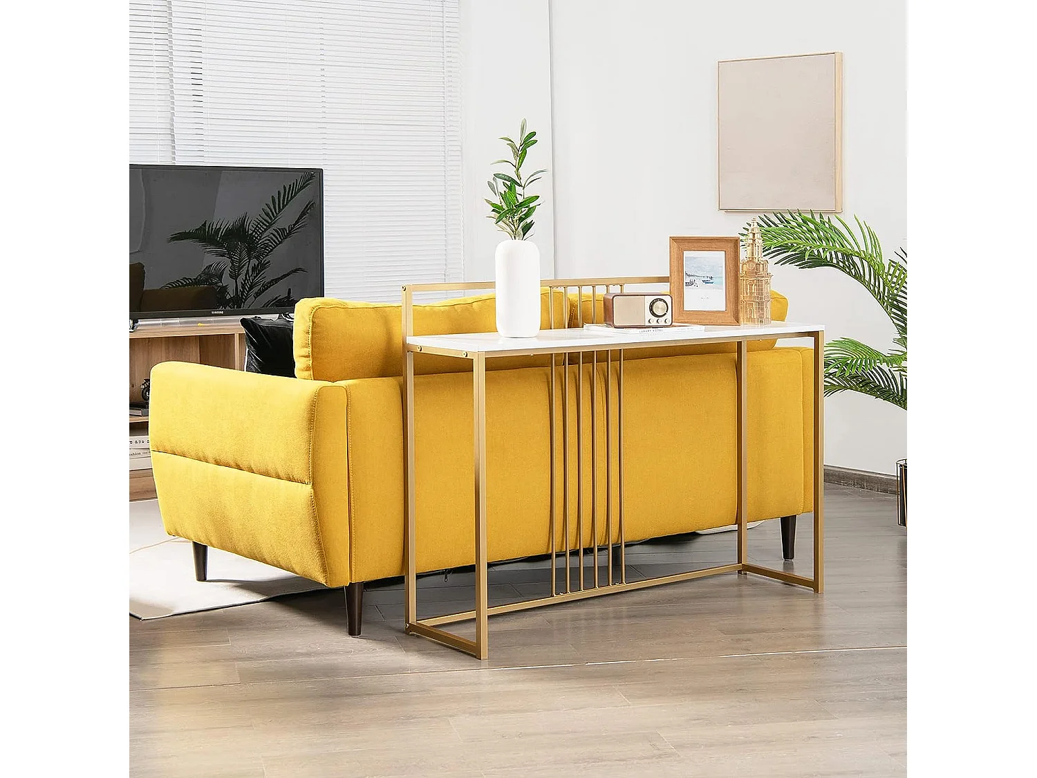 Konsolentisch mit Metallgestell