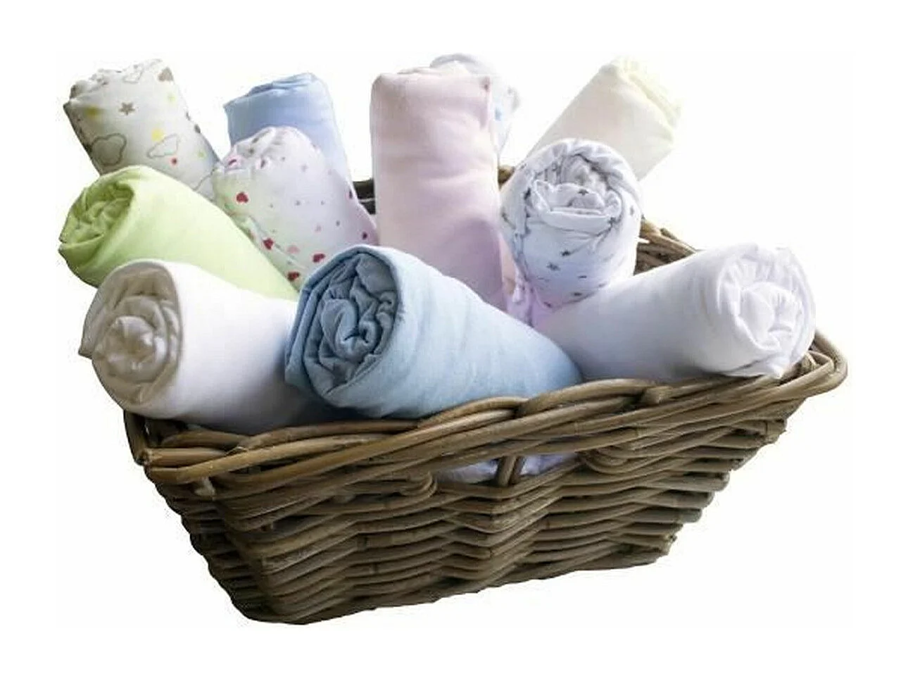 DOUX NID 2 Spannbettlaken Dot White/Pearl 70 x 140 cm