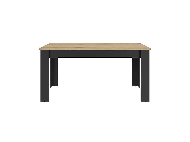 Table a manger pour 4 a 8 personnes - Rectangulaire + allonge - Style industriel - MANCHESTER - L 200 x P 90 x H 77 cm