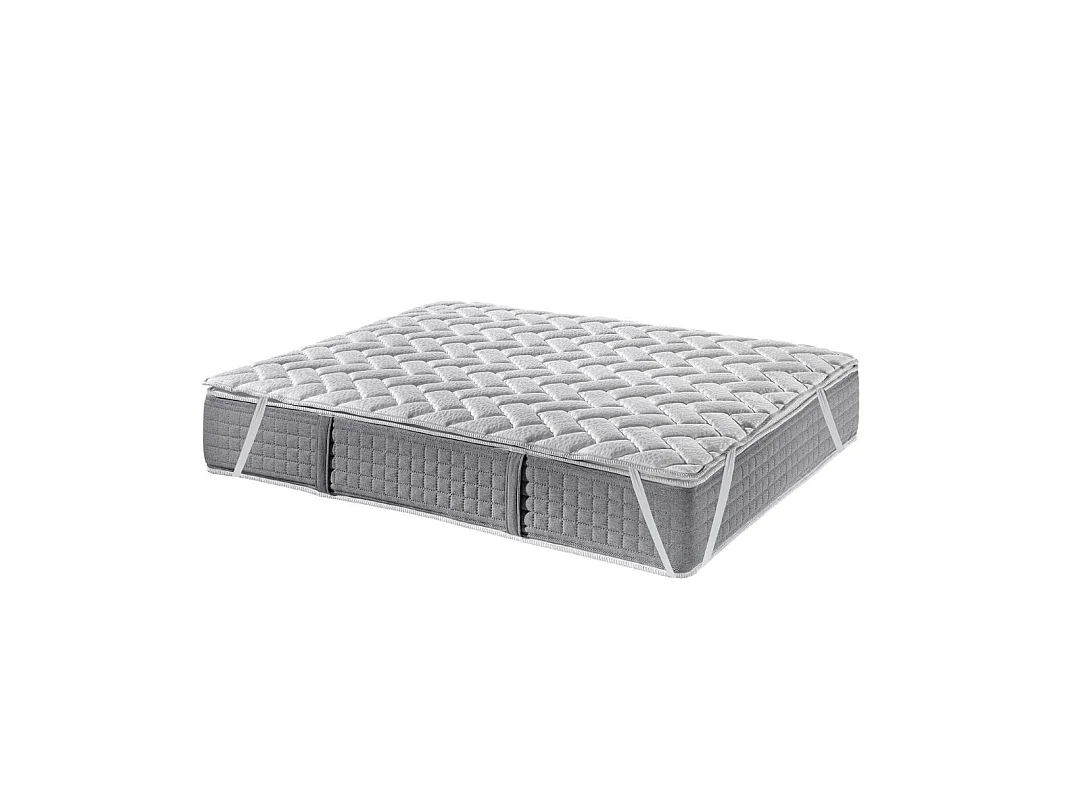 Bezen Surmatelas mémoire de forme réglable avec fibres naturelles | +-2,5 cm | Topper | 180X190