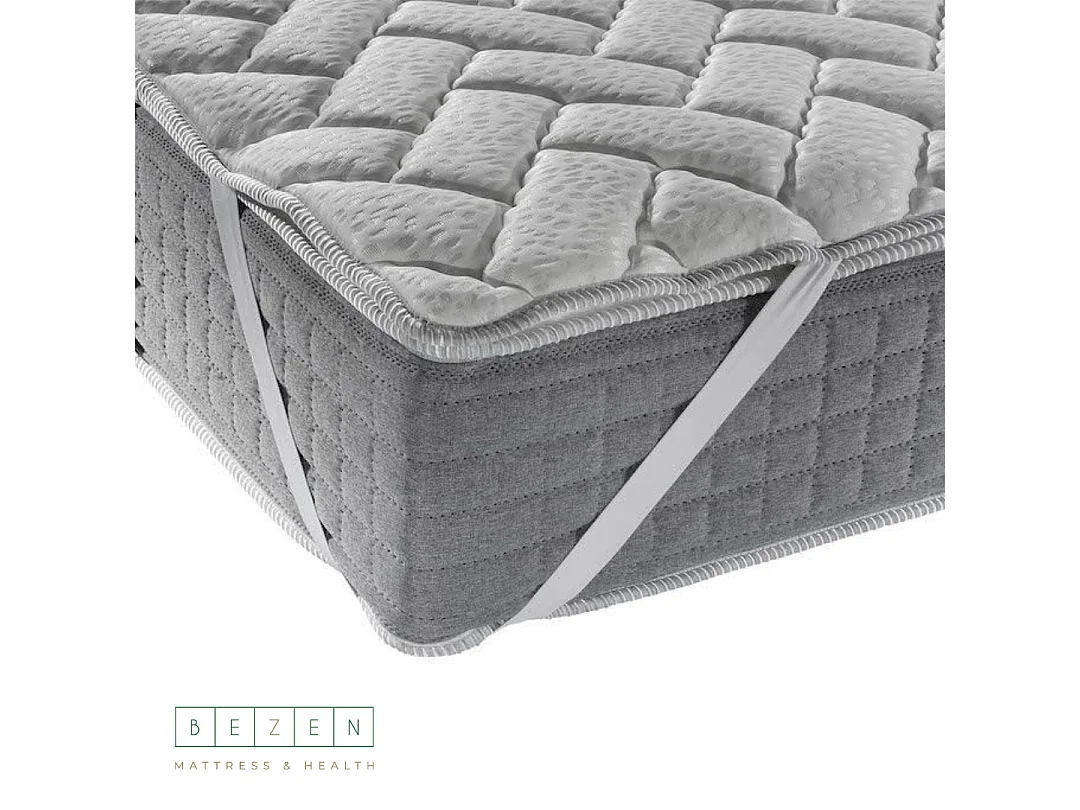 Bezen Surmatelas mémoire de forme réglable avec fibres naturelles | +-2,5 cm | Topper | 180X190