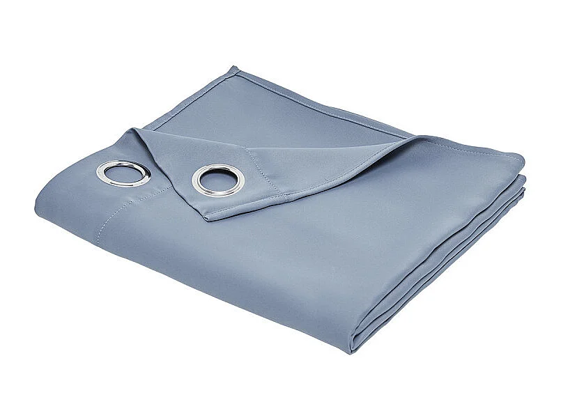 Rideau occultant prêt-à-poser, 100% polyester.Denim