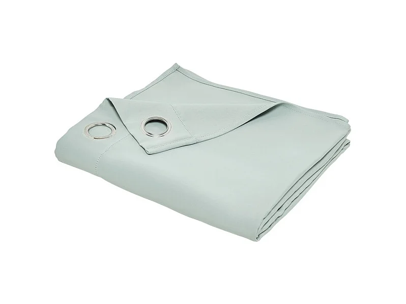 Cortina confeccionada termo protectora, 100% poliéster. Turquesa