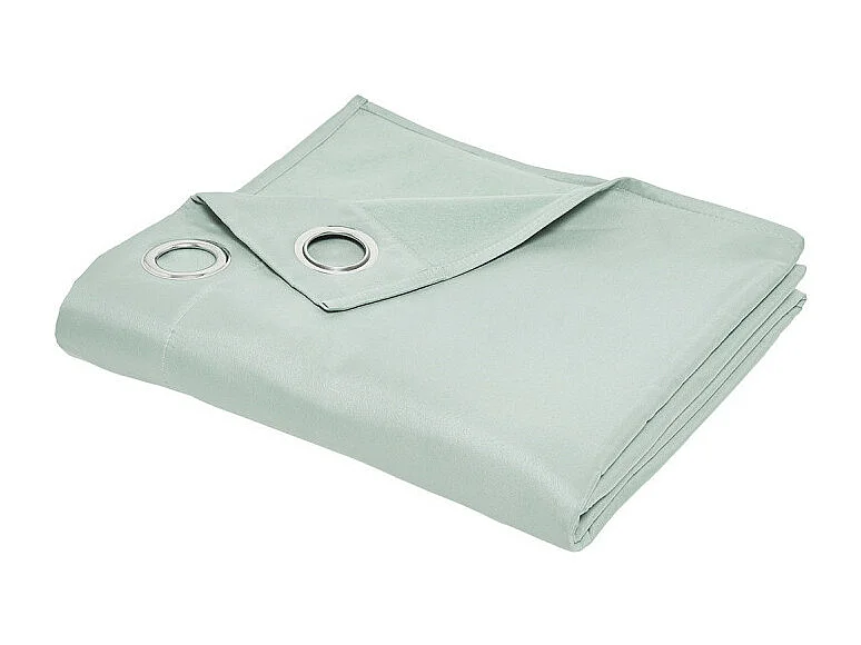 Cortina confeccionada termo protectora, 100% poliéster. Turquesa