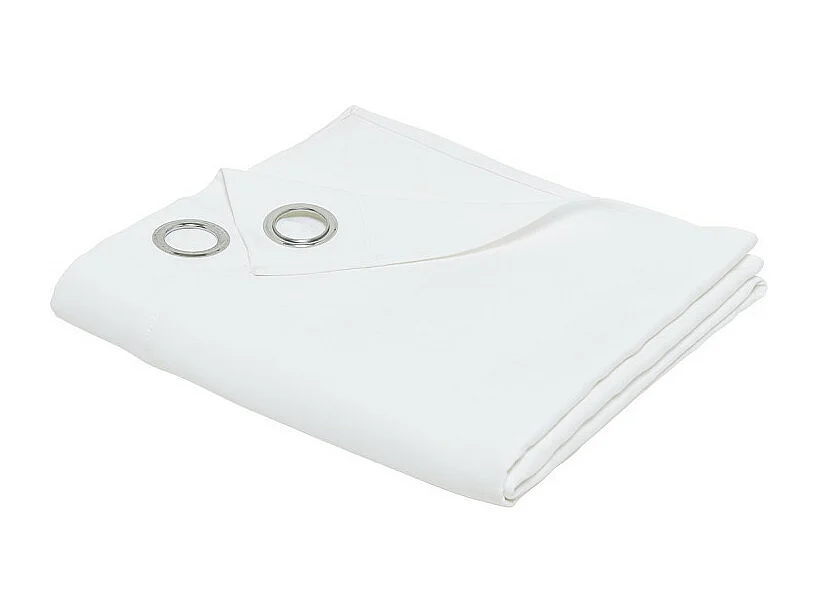 Tenda in tessuto termoprotettivo, 100% poliestere. Bianco