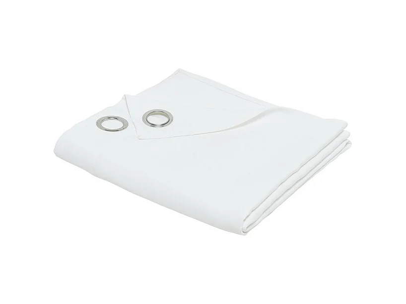Thermo-beschermend gordijn, 100% polyester. Wit