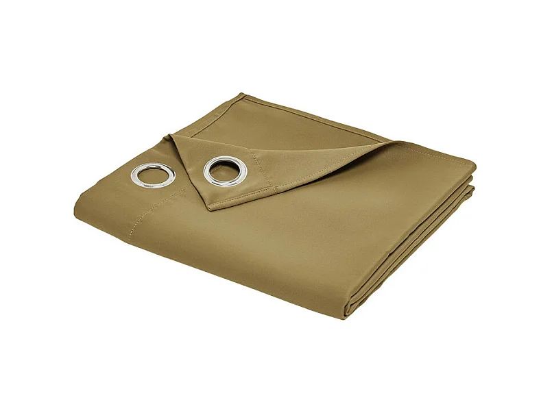 Rideau thermo-protecteur 100% polyester. Bronze