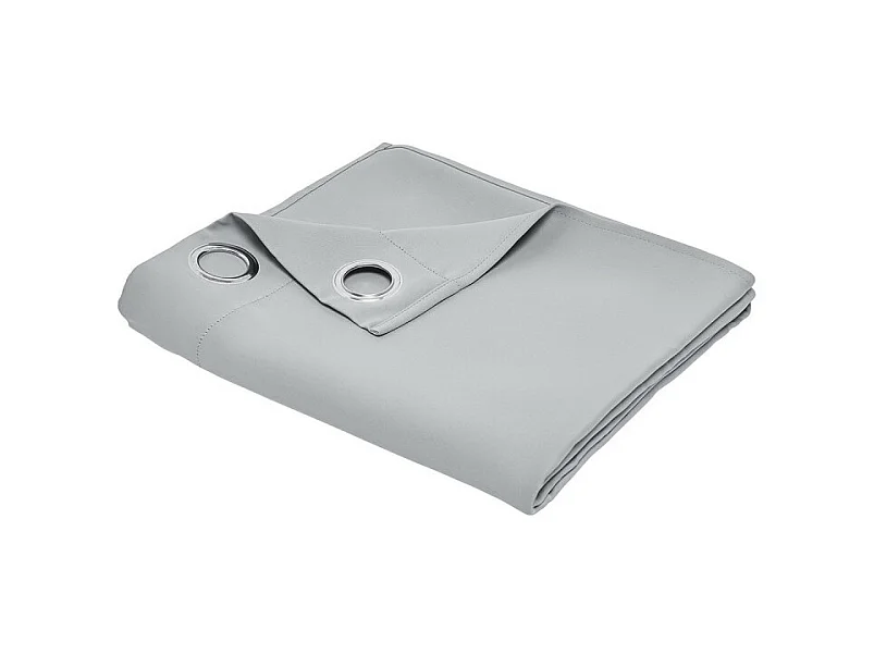 Cortina confeccionada termo protectora, 100% poliéster. Acero