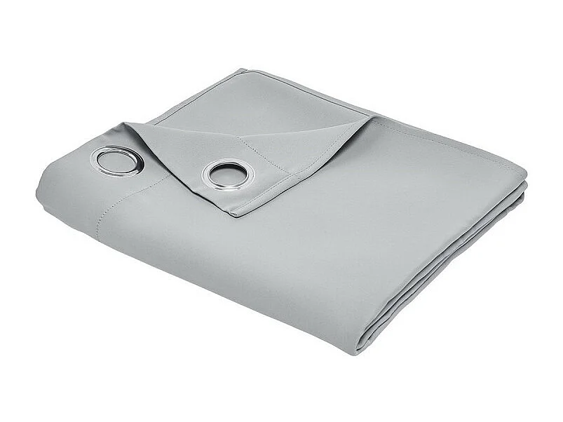 Cortina confeccionada termo protectora, 100% poliéster. Acero