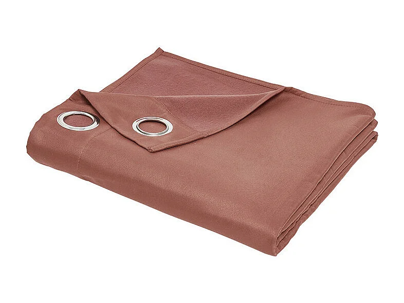 Rideau thermo-protecteur 100% polyester. Terre cuite