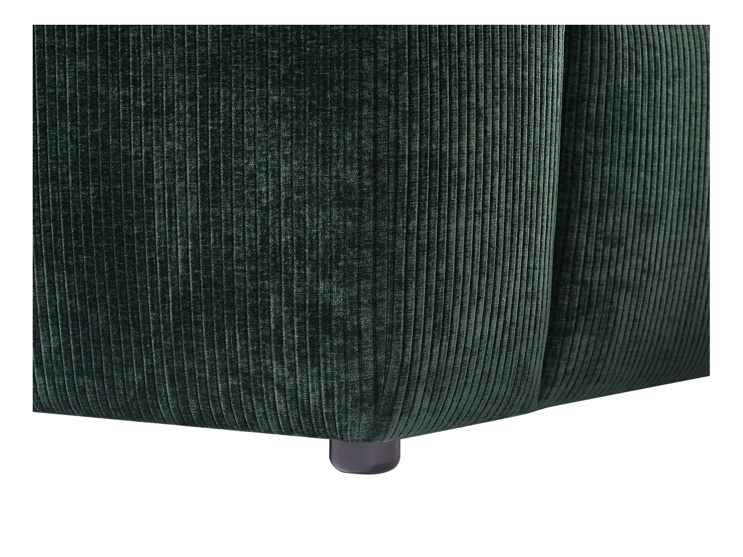 Ecksofa & Hocker - Ecke rechts - Cord - Tannengrün - TIRONO von Maison Céphy